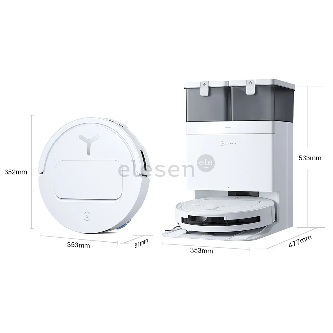 Ecovacs Deebot T50 PRO OMNI Gen2, Wet & Dry, baltas - Dulkių siurblys robotas