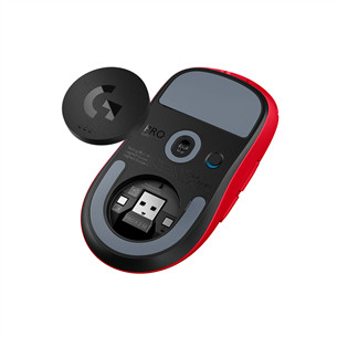 Logitech Pro X Superlight 2SE, raudona - Belaidė pelė