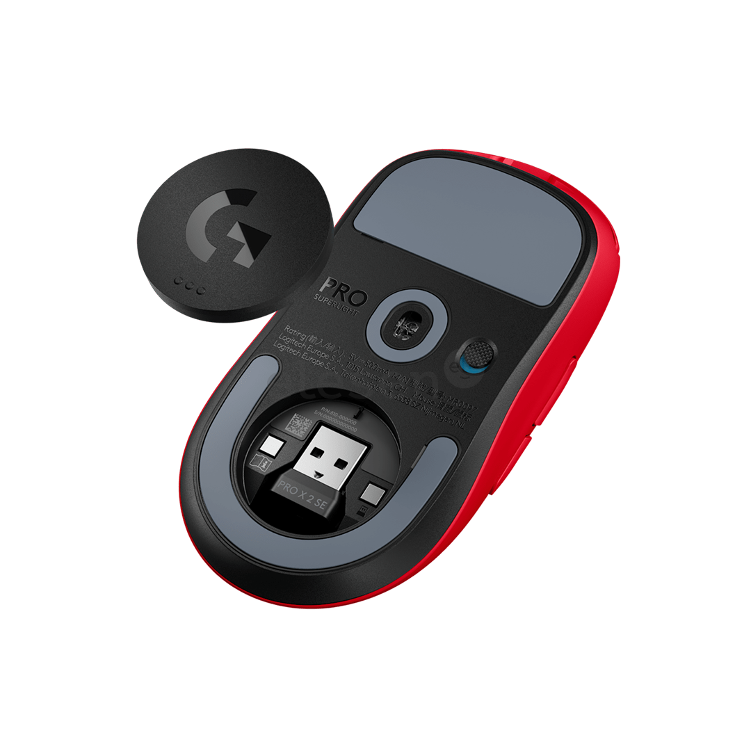 Logitech Pro X Superlight 2SE, raudona - Belaidė pelė