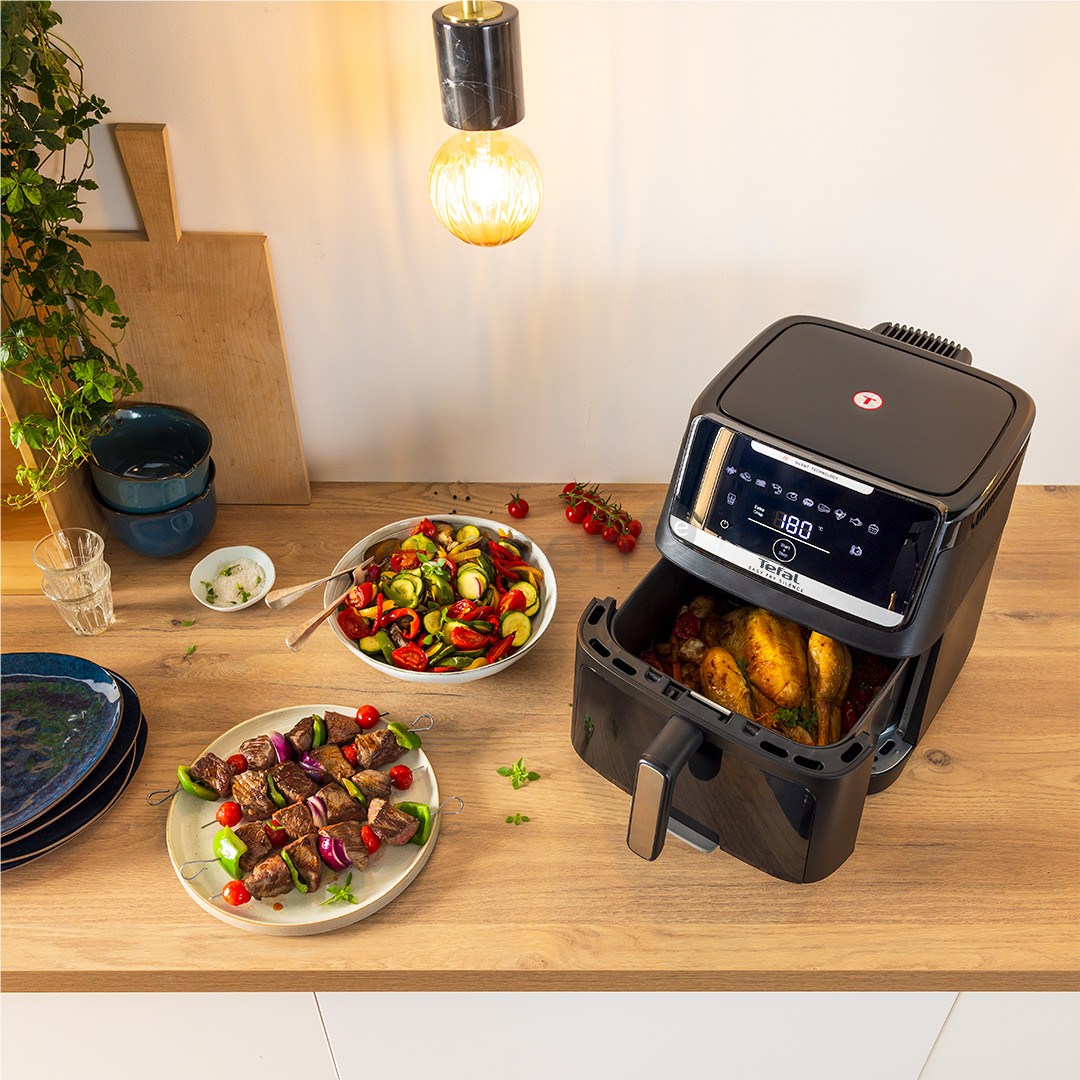 Tefal Easy Fry Silence, 1800 W, 7 L, juoda - Karšto oro gruzdintuvė