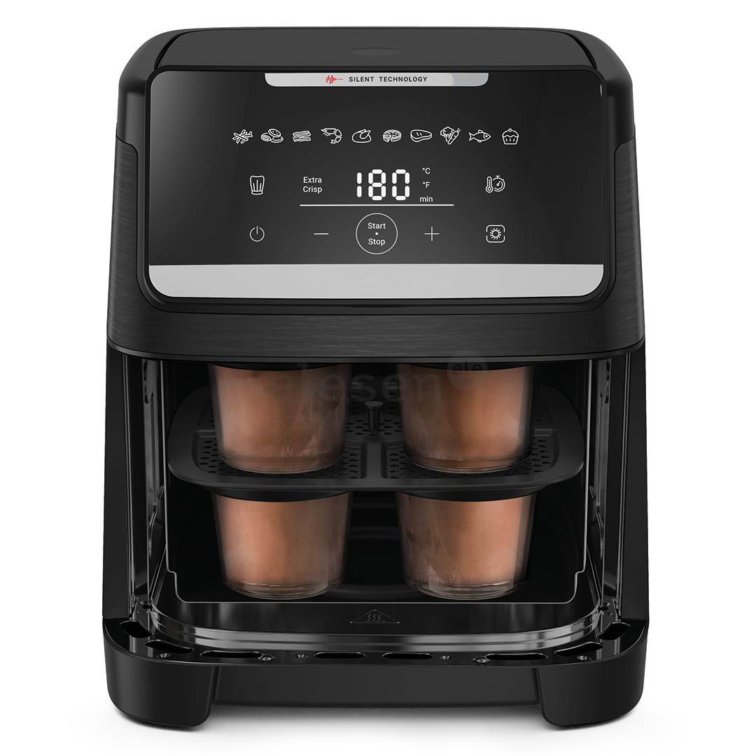 Tefal Easy Fry Silence, 1800 W, 7 L, black - Air fryer