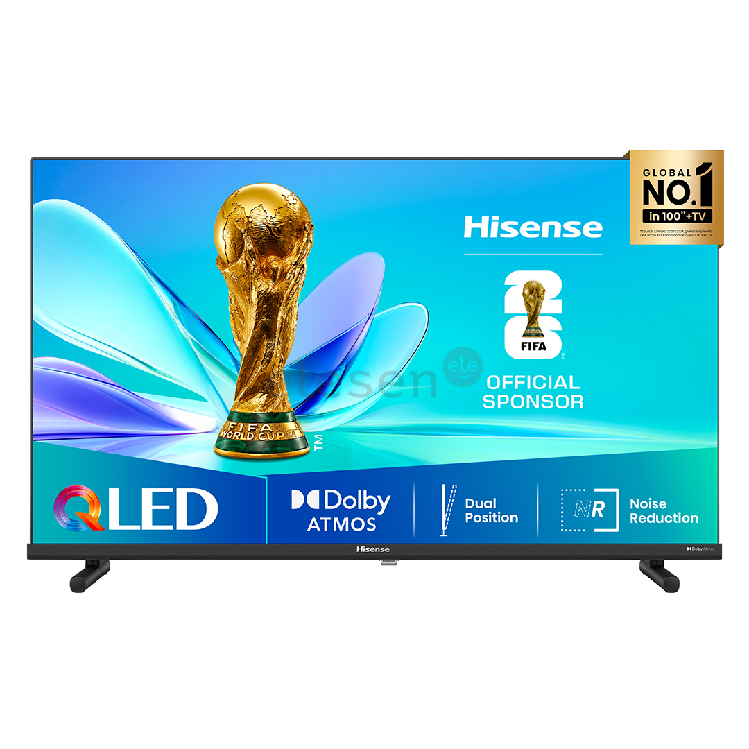 Hisense A5Q, 32'', Full HD, QLED, juodas - Televizorius