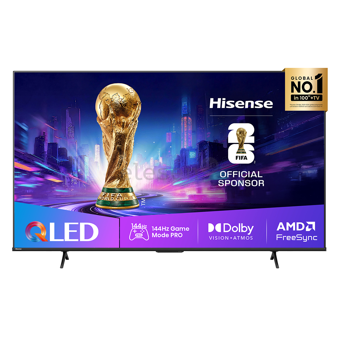 Hisense E7Q PRO, 65'', 4K UHD, QLED, black - TV