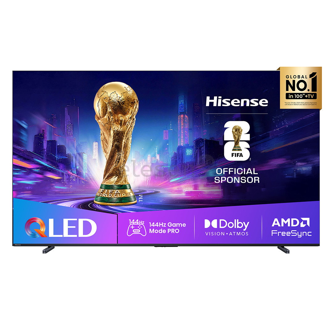 Hisense E7Q PRO, 85'', 4K UHD, QLED, juodas - Televizorius