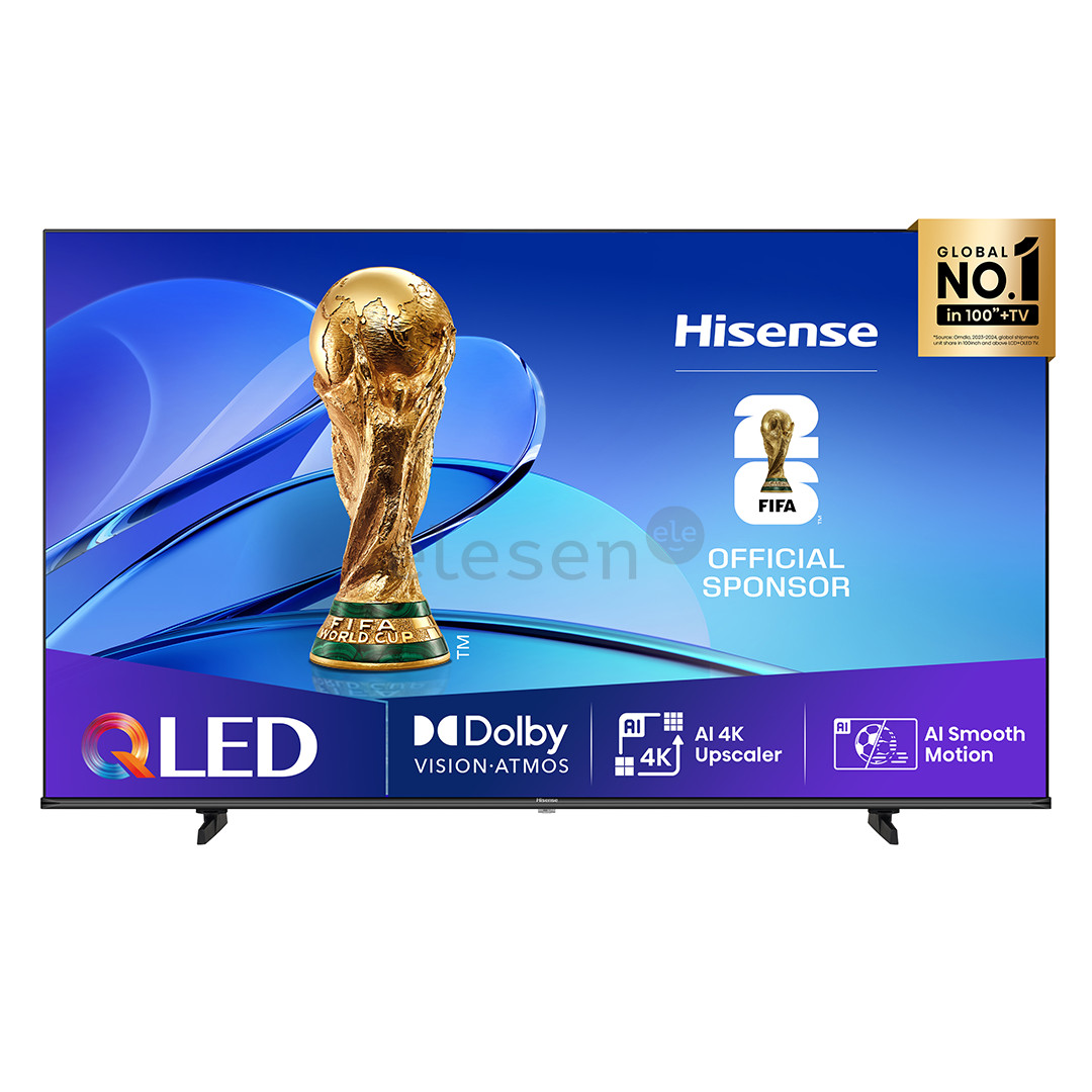 Hisense E7Q, 50'', 4K UHD, QLED, черный - Телевизор