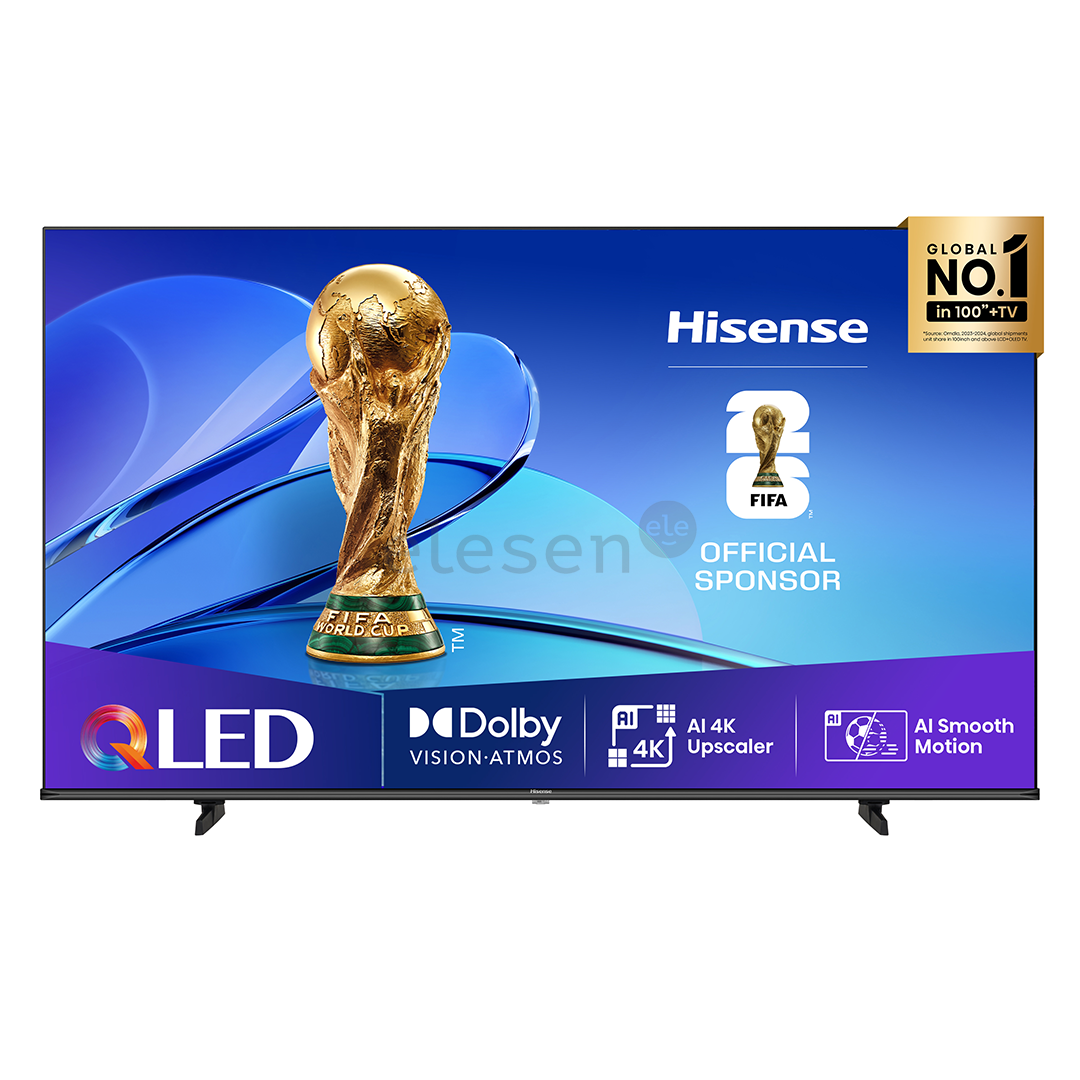 Hisense E7Q, 85'', 4K UHD, QLED, черный - Телевизор