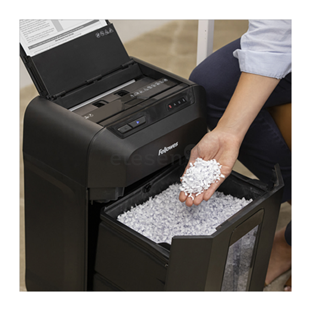 Fellowes Powershred AutoMax 90M, juodas - Dokumentų naikiklis