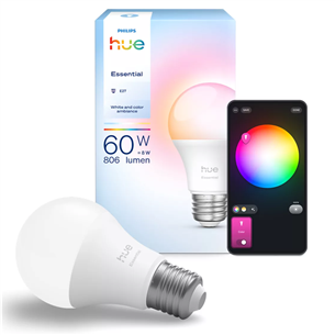 Philips Hue Essential A60, Full Color, E27, white - Smart light