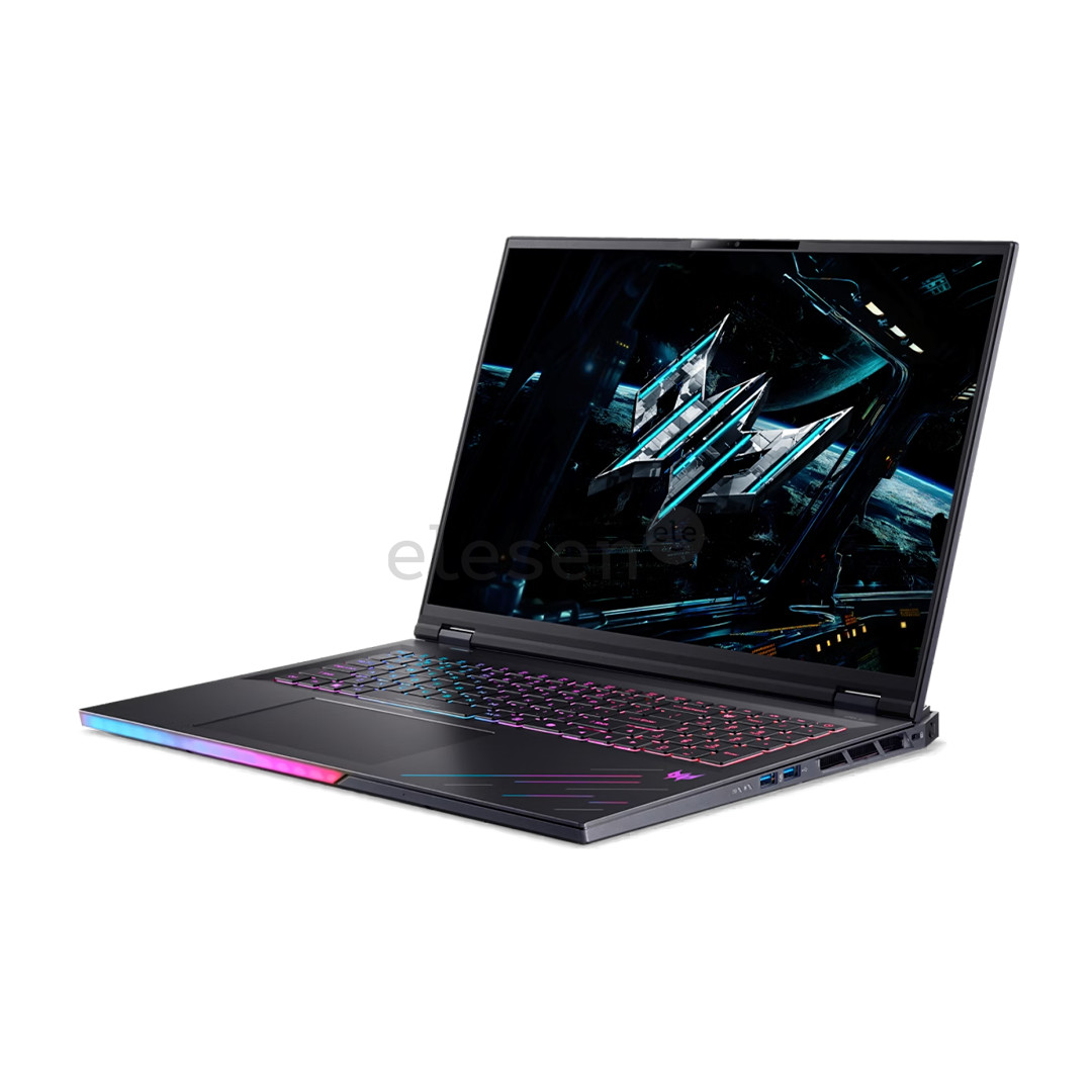 Acer Predator Helios 18 AI, 18'', WQUXGA, Mini-LED, 120 Hz, Ultra 9, 64 GB, 2 TB, RTX 5090, ENG, juodas - Nešiojamasis kompiuteris