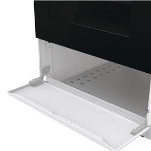 Gorenje, 62 л, ширина 50 см, белый - Газовая плита с электрической духовкой