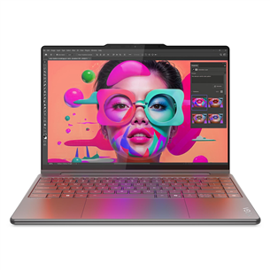 Lenovo Yoga 9 2-in-1 Gen 10 Aura Edition, 14'', WQXGA+, OLED, 120 Гц, Ultra 7, 32 ГБ, 1 ТБ, W11P, ENG, серый - Ноутбук 83LC000DNT