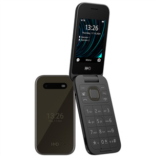 HMD 2660 Flip, juodas - Mobilusis telefonas