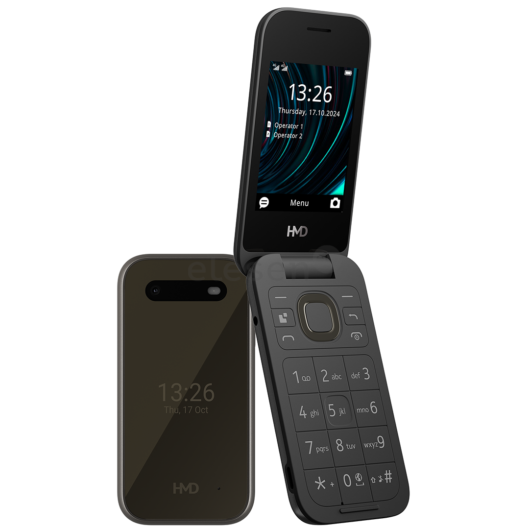 HMD 2660 Flip, черный - Мобильный телефон