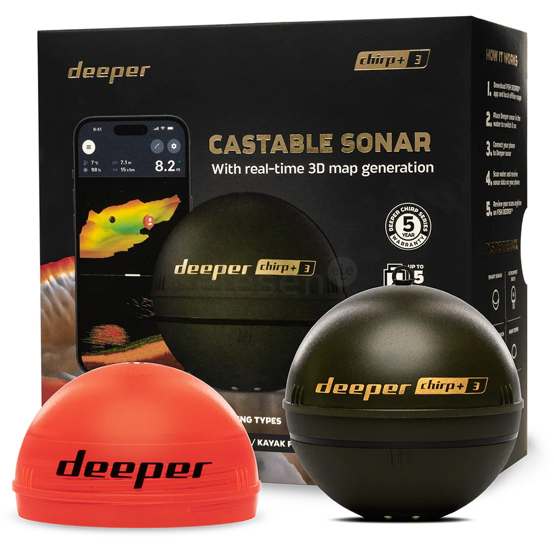 Deeper Smart Sonar Chirp+ 3, коричневый/зеленый - Эхолот