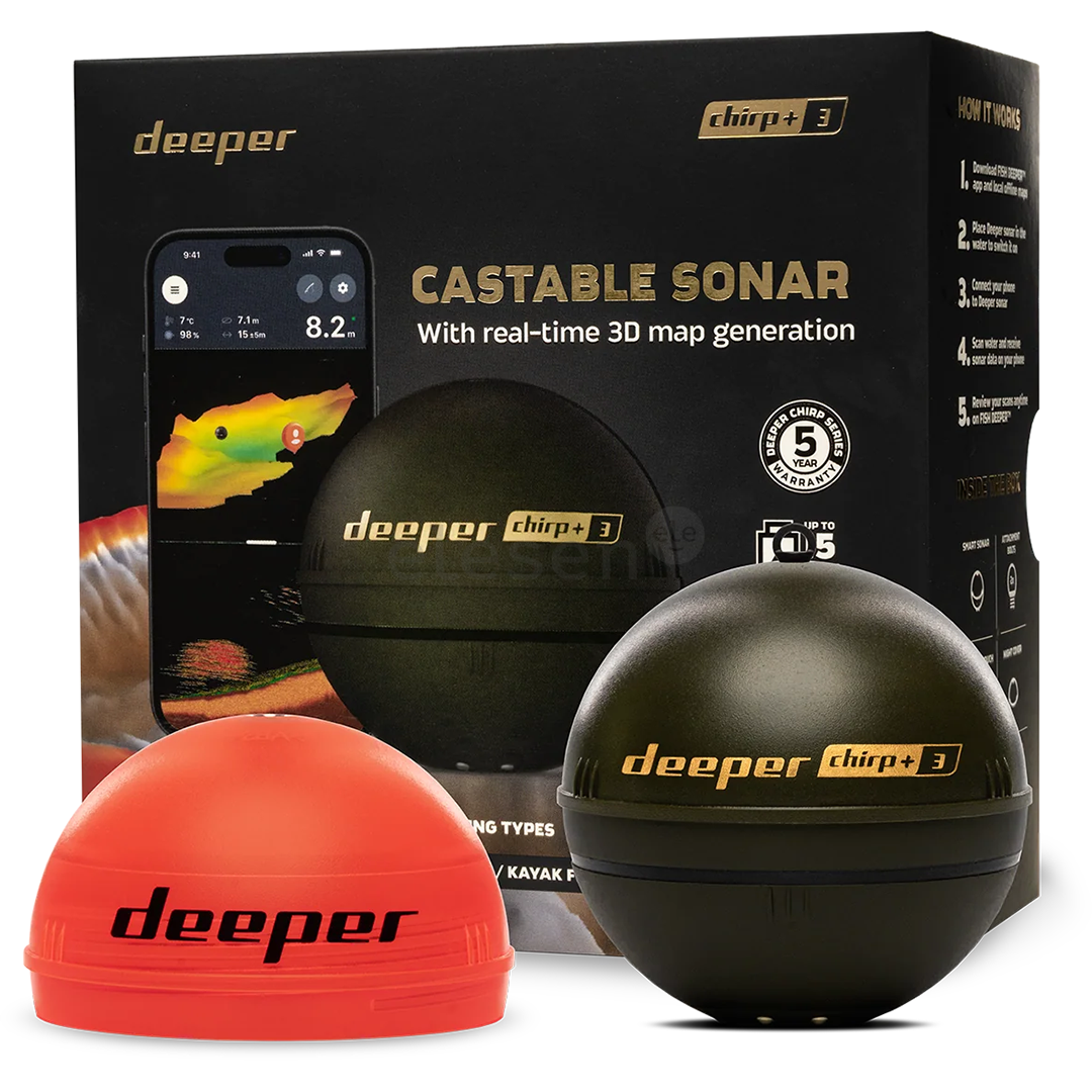 Deeper Smart Sonar Chirp+ 3, žalias/rudas - Sonaras