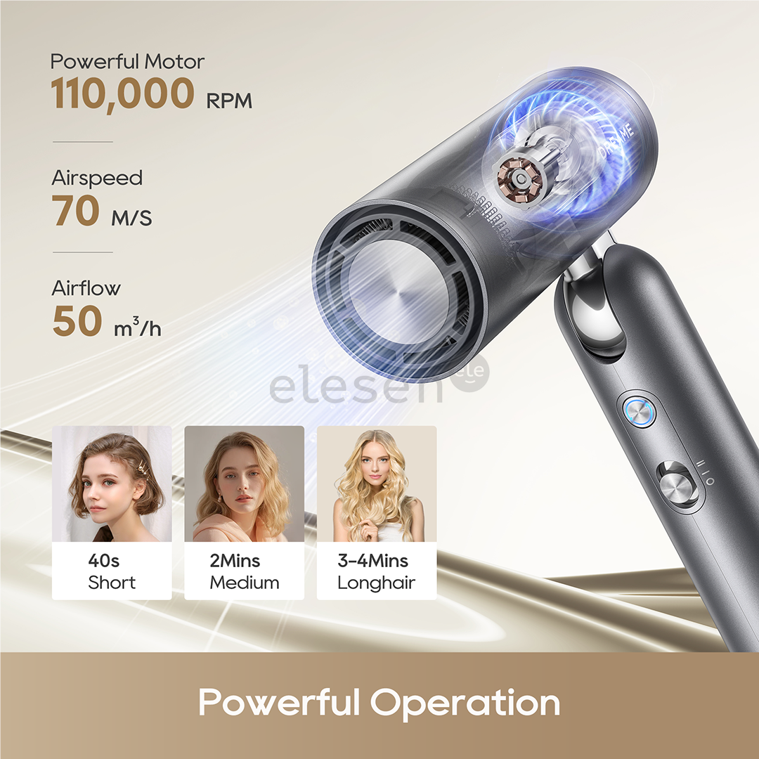 Dreame Pocket Pro, Space Grey, 1300 W - Hair dryer