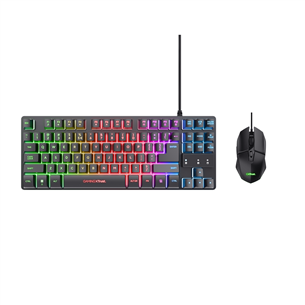 Trust GXT 798 2-in1 Gaming Set, US, juoda - Klaviatūra ir pelė 25586