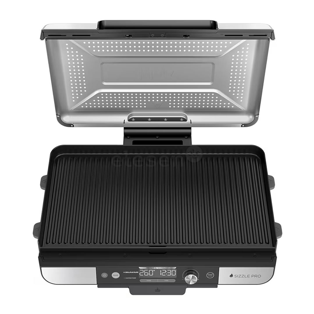 Ninja Sizzle Pro XL Grill & Flat Plate, silver/black - Indoor grill
