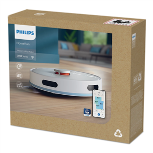 Philips 2000 Series, wet & dry, white - Robot vacuum cleaner