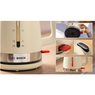 Bosch MyMoment, 2400 W, 1.7 L, beige - Kettle