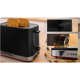Bosch MyMoment, 950 W, black - Toaster