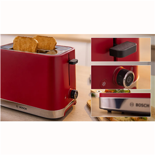 Bosch MyMoment, 950 W, red - Toaster