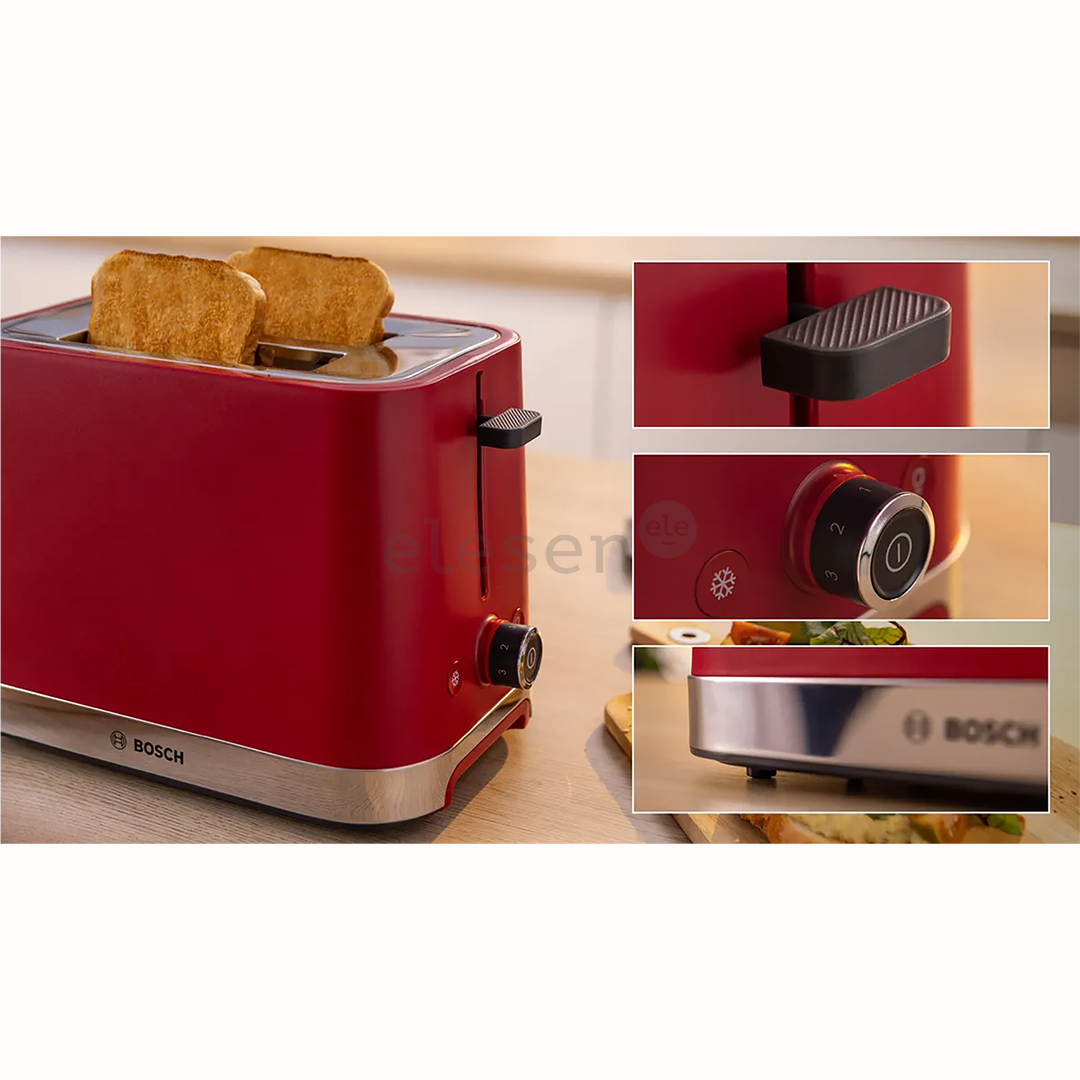 Bosch MyMoment, 950 W, red - Toaster