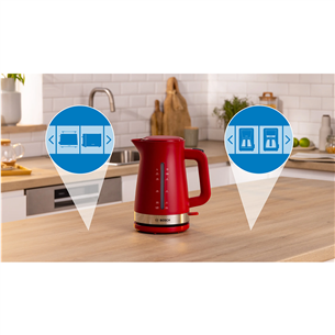 Bosch MyMoment, 2400 W, 1.7 L, red - Kettle