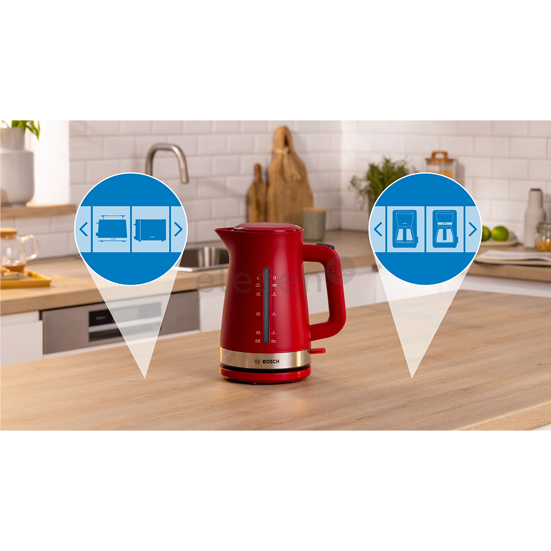 Bosch MyMoment, 2400 W, 1.7 L, red - Kettle
