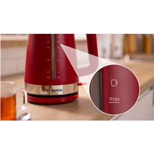 Bosch MyMoment, 2400 W, 1.7 L, red - Kettle