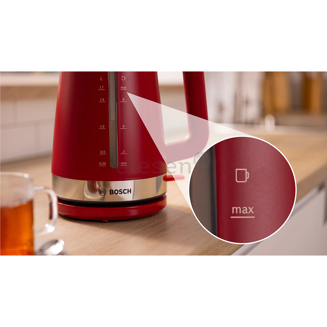 Bosch MyMoment, 2400 W, 1.7 L, red - Kettle