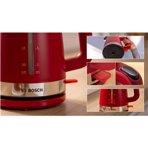 Bosch MyMoment, 2400 W, 1.7 L, red - Kettle