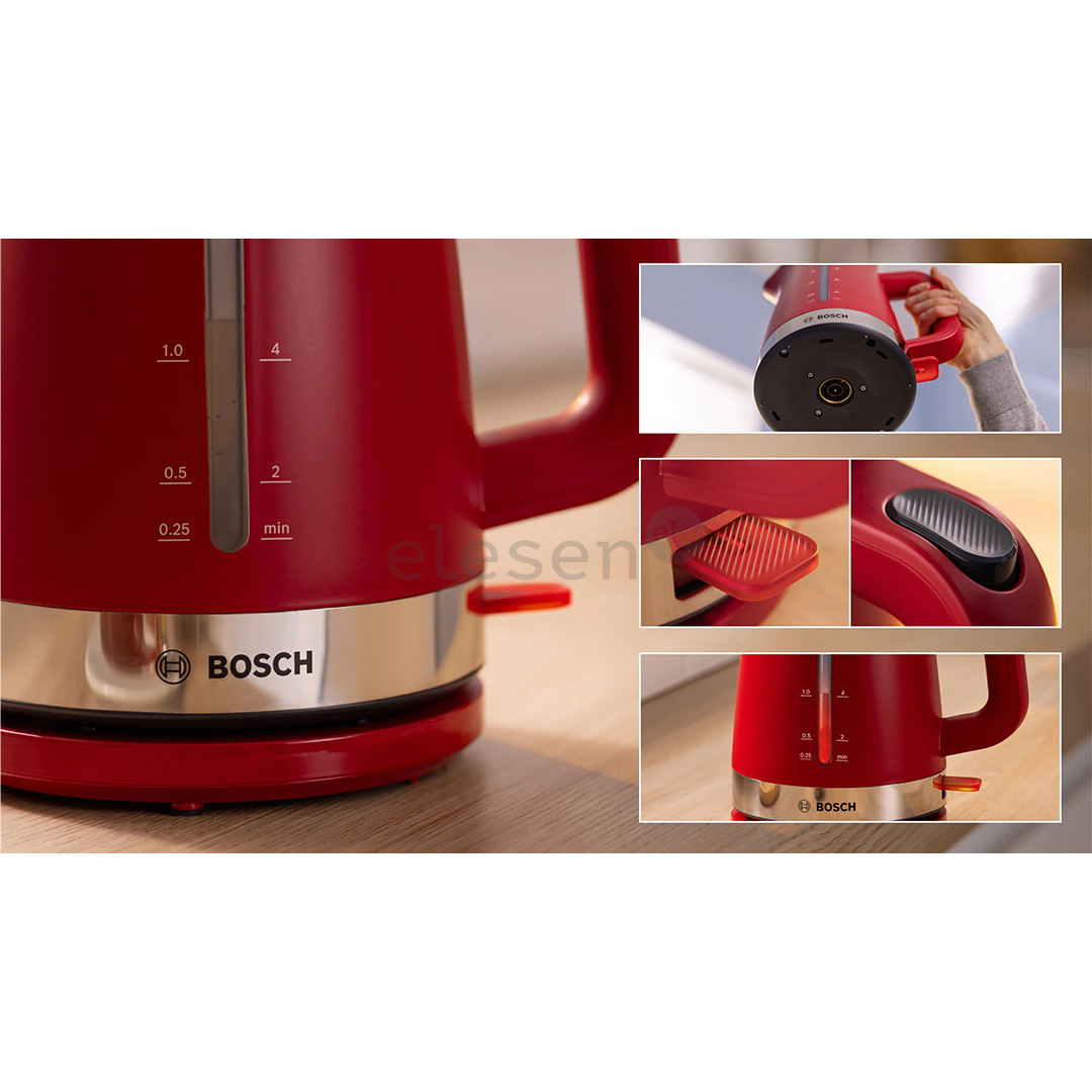 Bosch MyMoment, 2400 W, 1.7 L, red - Kettle