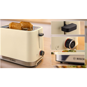 Bosch MyMoment, 950 W, beige - Toaster