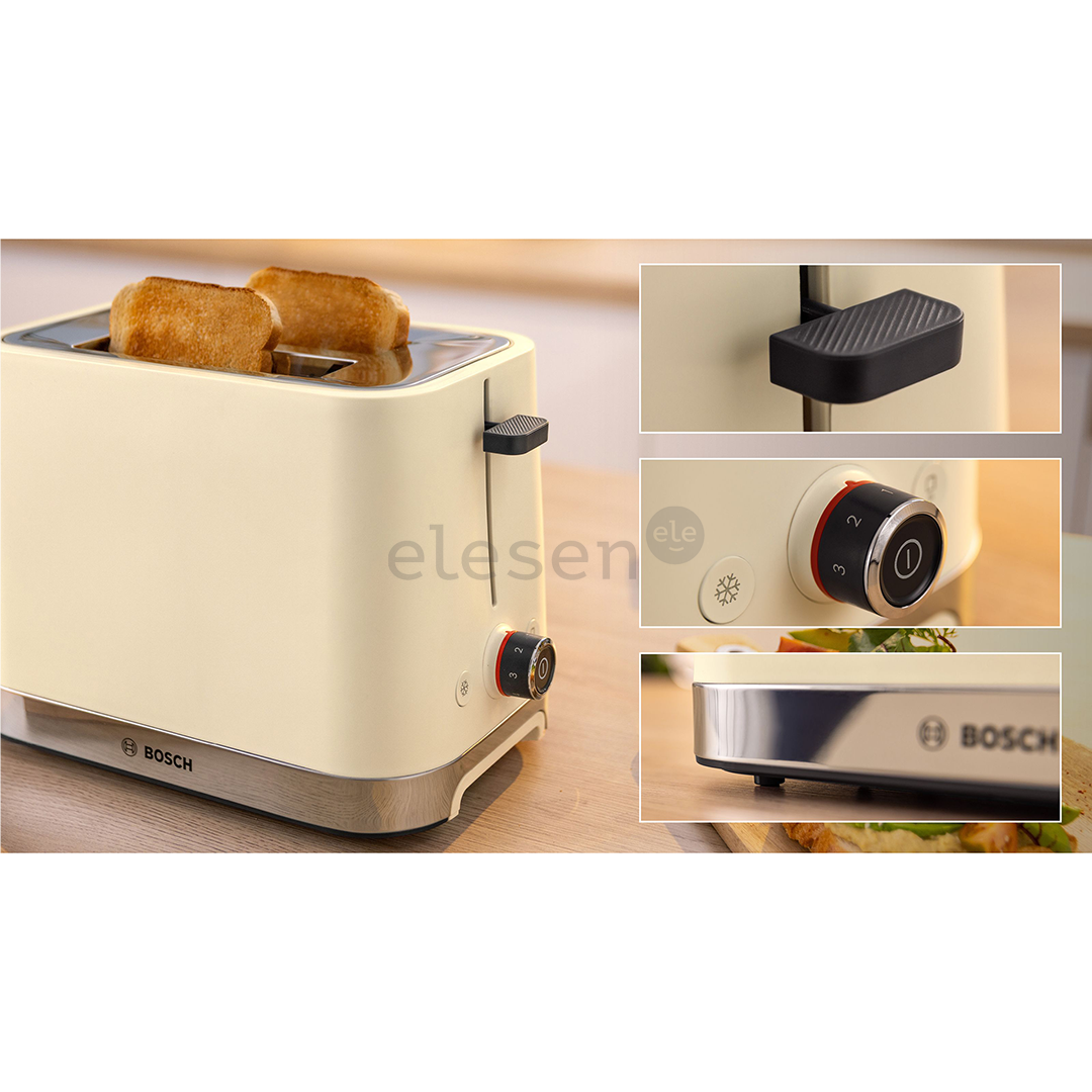 Bosch MyMoment, 950 W, beige - Toaster