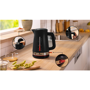 Bosch MyMoment, 2400 W, 1.7 L, black - Kettle