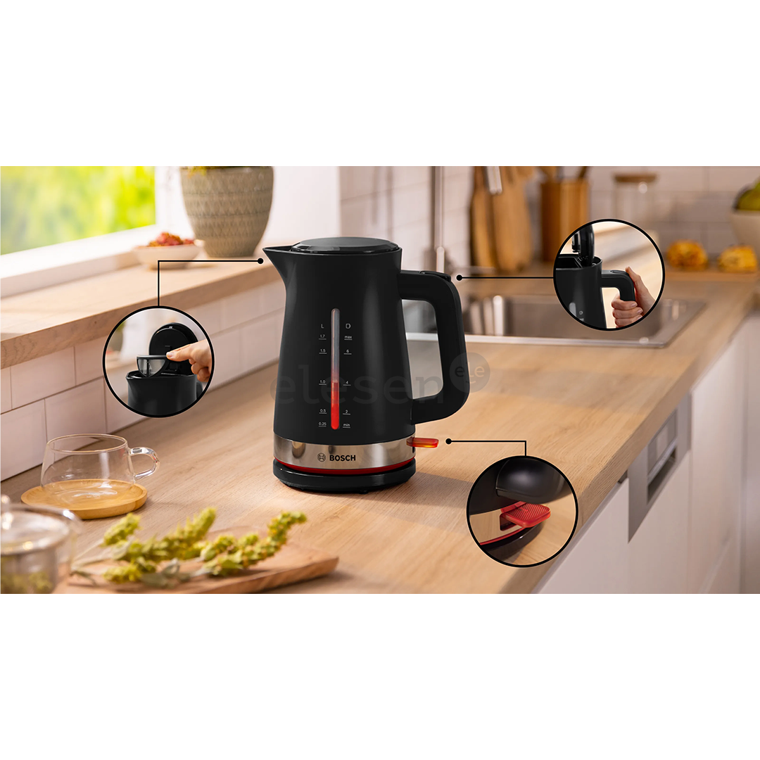 Bosch MyMoment, 2400 W, 1.7 L, black - Kettle