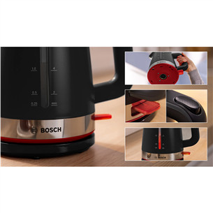 Bosch MyMoment, 2400 W, 1.7 L, black - Kettle