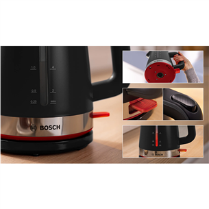 Bosch MyMoment, 2400 W, 1.7 L, black - Kettle