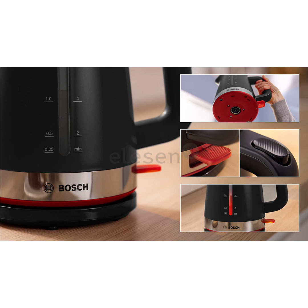 Bosch MyMoment, 2400 W, 1.7 L, black - Kettle