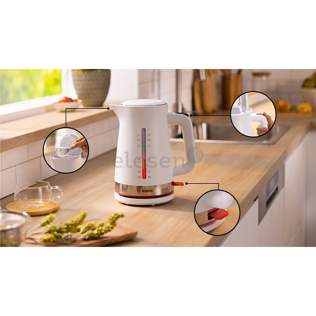 Bosch MyMoment, 2400 W, 1,7 L, baltas - Virdulys