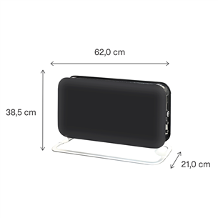 Mill, WiFi, 1200 Вт, черный - Конвектор