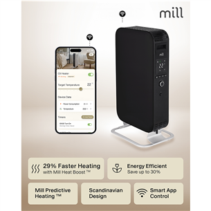 Mill Gentle Air WiFi, 1500 Вт, черный - Масляный радиатор