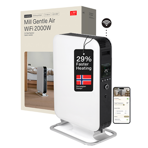Mill Gentle Air WiFi, 2000 Вт, белый - Масляный радиатор