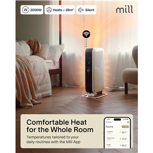 Mill Gentle Air WiFi, 2000 Вт, белый - Масляный радиатор