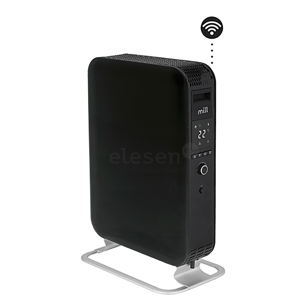 Mill Gentle Air WiFi, 2000 W, juodas - Tepalinis radiatorius