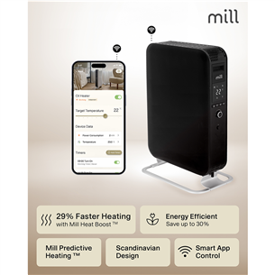 Mill Gentle Air WiFi, 2000 Вт, черный - Масляный радиатор