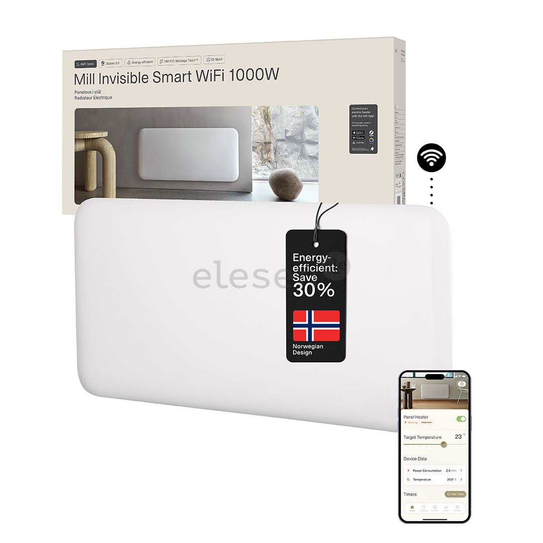 Mill Gen 4, Wi-Fi, 1000 Вт, белый - Электрический радиатор