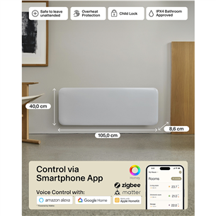 Mill Gen 4, Wi-Fi, 1300 Вт, белый - Электрический радиатор