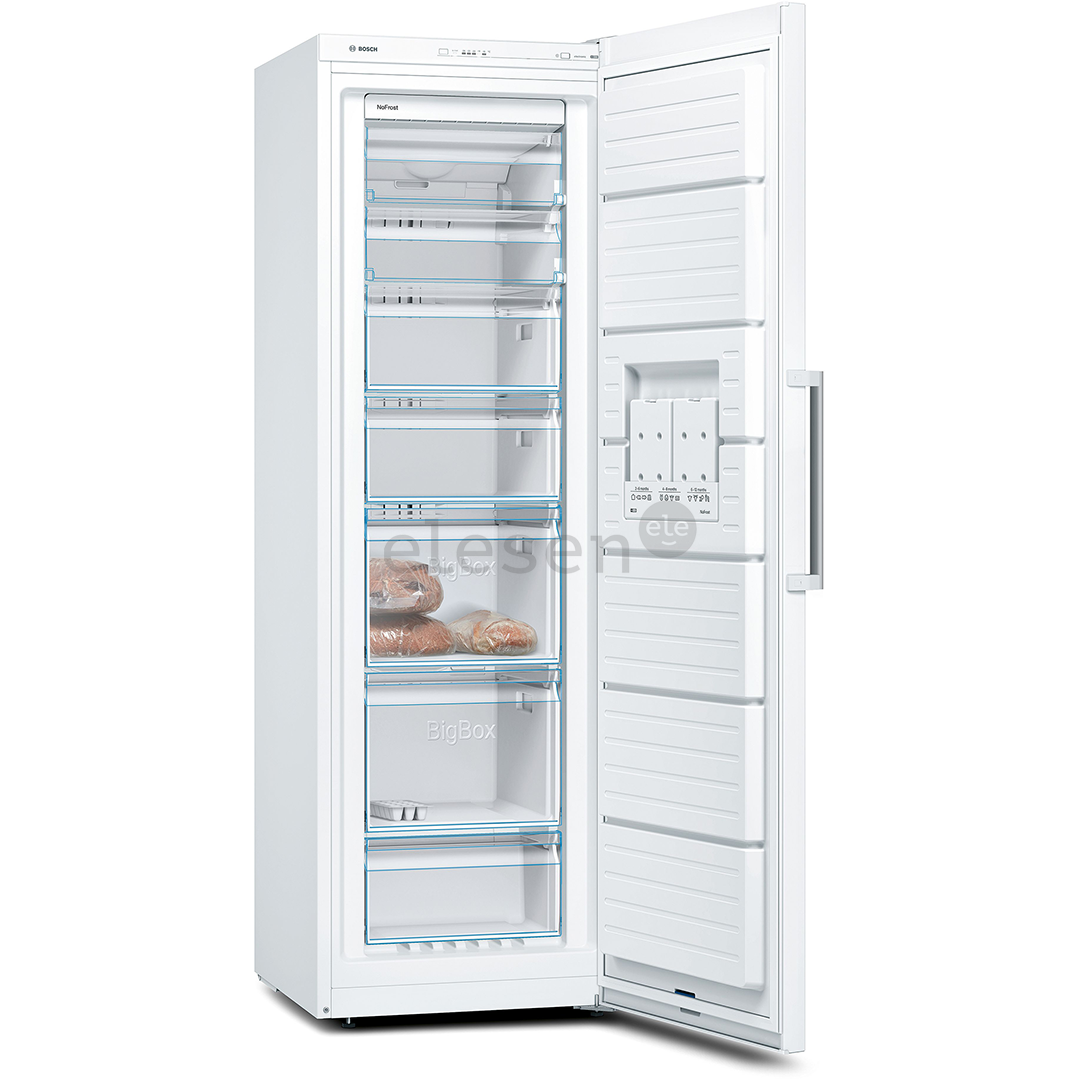 Bosch, Series 4, NoFrost, 242 л, высота 186 см, белый - Морозильник